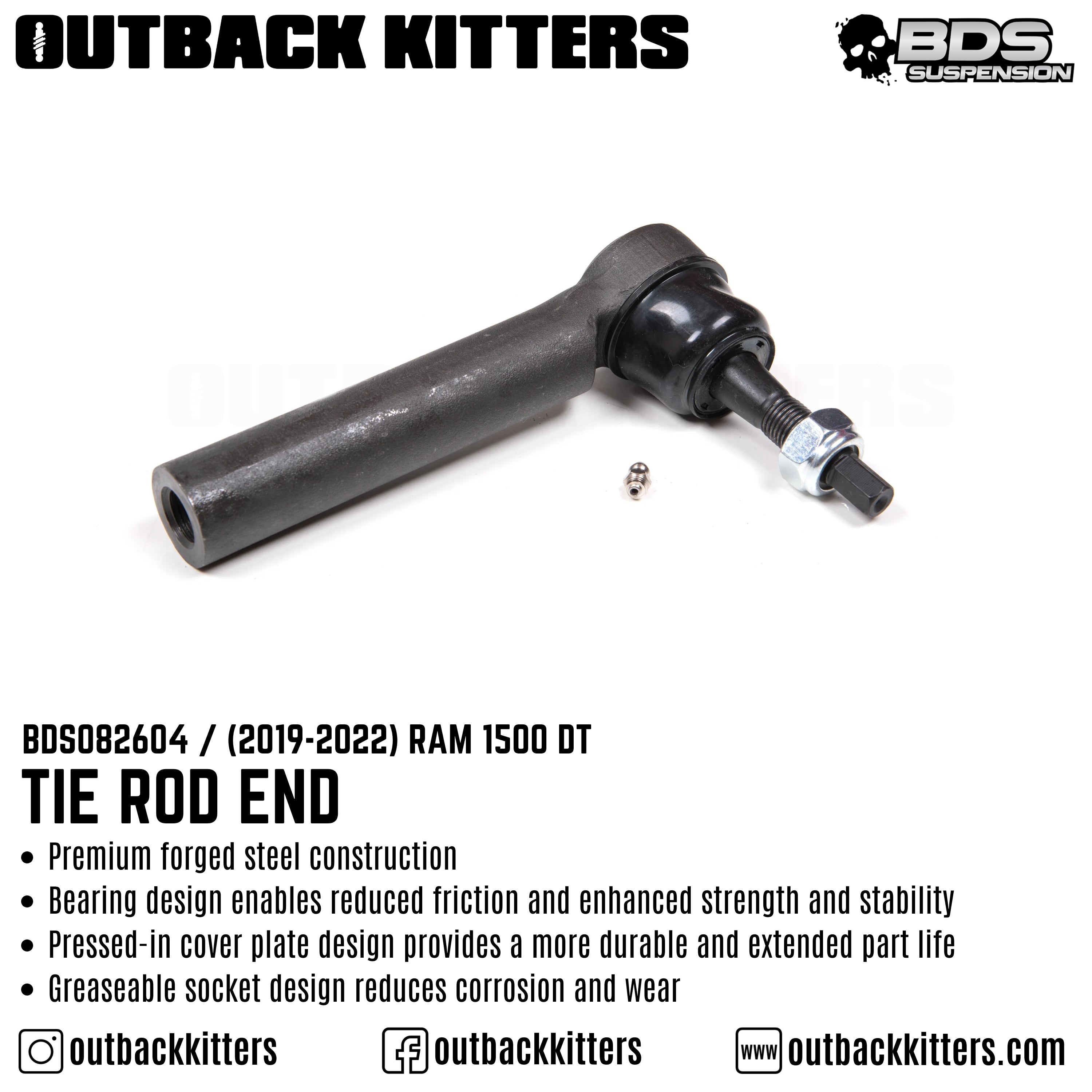 Tie Rod End for 2019-2022 Ram 1500 DT - Outback Kitters
