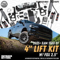 BDS Suspension 4" Lift Kit for 2025+ Ram 1500 DT