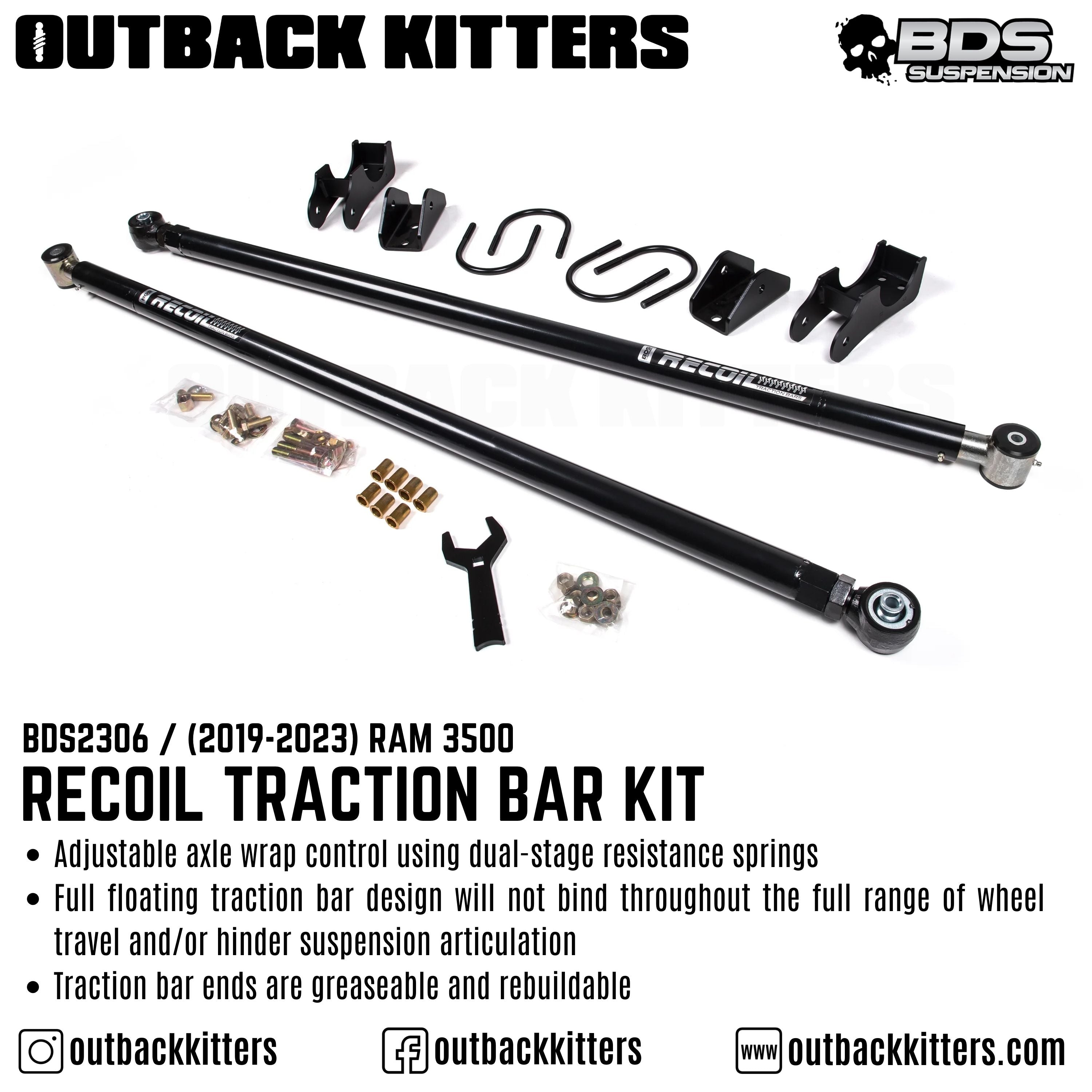 2019-2023 Ram 3500 Recoil Traction Bar Kit - Outback Kitters