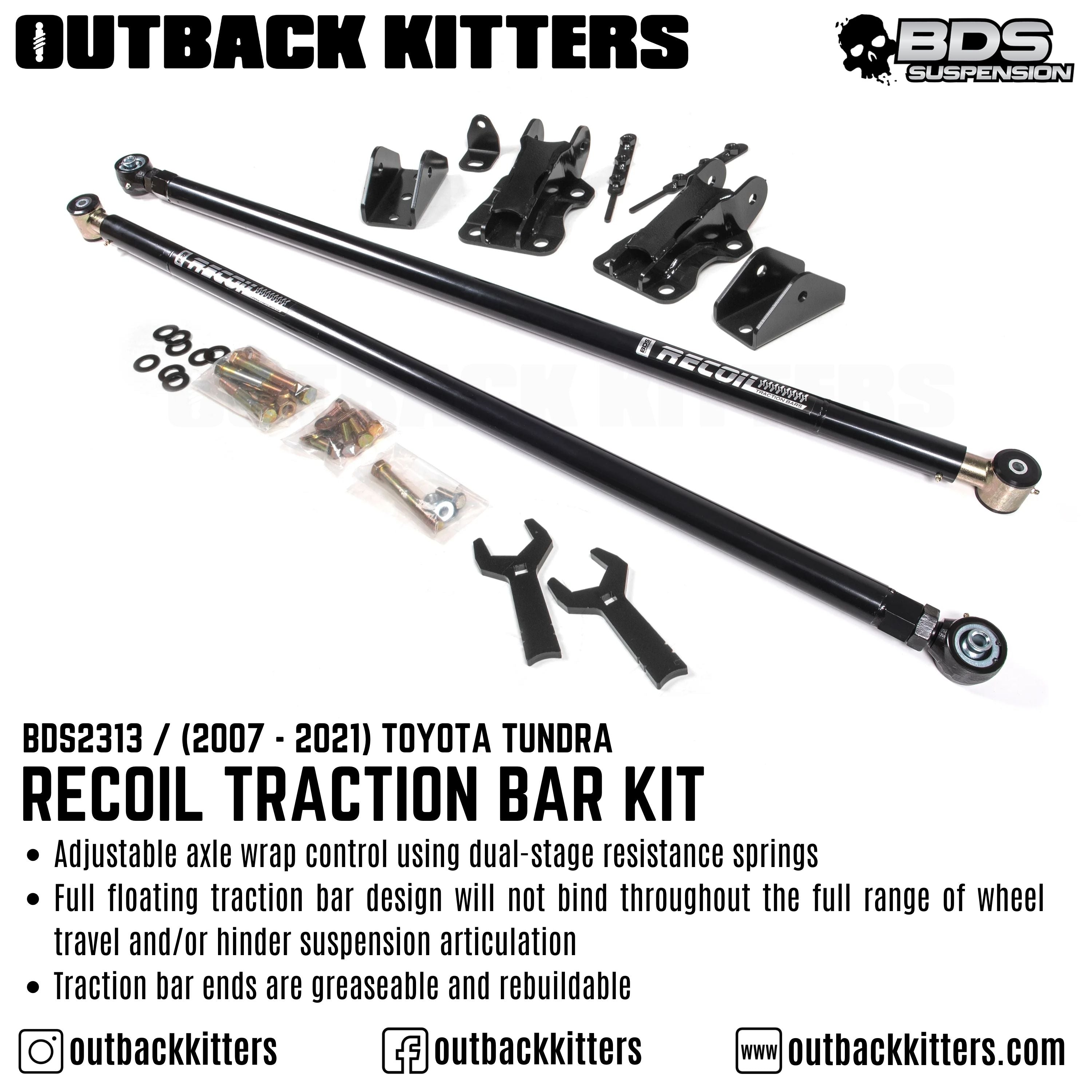 2007-2021 Toyota Tundra Recoil Traction Bar Kit - Outback Kitters