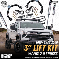 BDS Suspension 3" Lift Kit for 2020+ Chevy Silverado 2500
