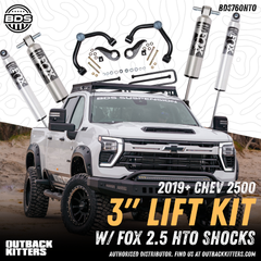 BDS Suspension 3" Lift Kit for 2020+ Chevy Silverado 2500