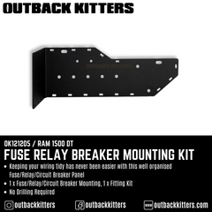 Fuse-Relay-Breaker Mounting Kit - Ram 1500 DT
