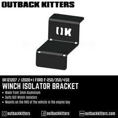 2020+ Ford F250 Winch Isolator Bracket - Outback Kitters