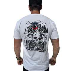 Outback Kitters x BDS Suspension 'Mountaineering' White Tee