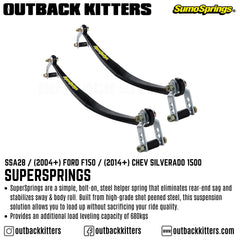 SuperSprings to suit 2004+ Ford F150 / 2014+ Chev Silverado 1500 - Outback Kitters