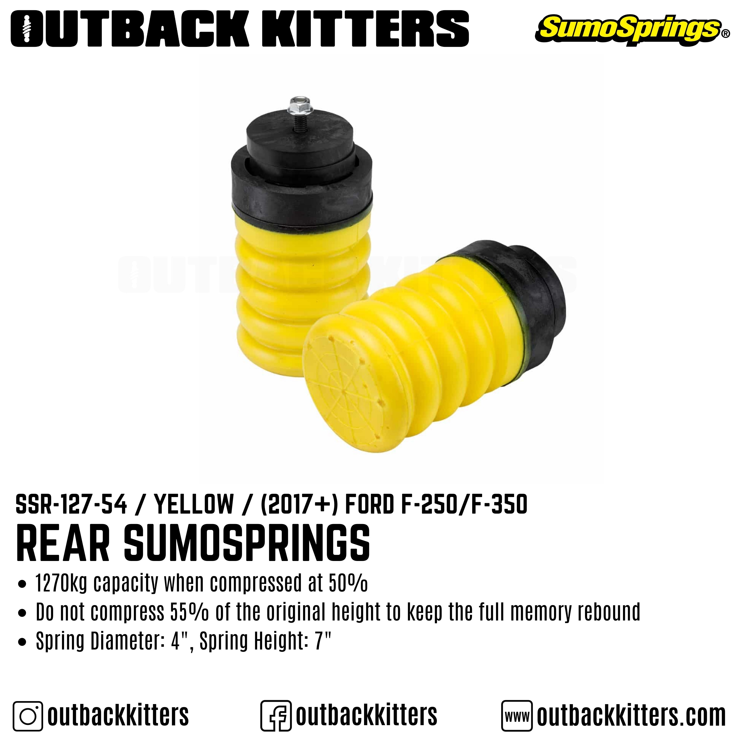 Rear SumoSprings to suit 2017+ Ford F250 - Outback Kitters