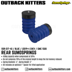 Rear SumoSprings to suit 2019+ Chevrolet Silverado 1500 - Outback Kitters