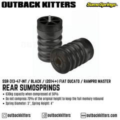 Rear SumoSprings to suit 2014+ Fiat Ducato / Ram Promaster - Outback Kitters