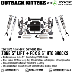 OK with Zone Offroad 5" Lift Kit for 2011-2019 Chev/GMC 2500