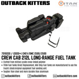 2020+ Chevy Silverado / GMC 2500 / 3500 Crew Cab 212L Long Range Fuel Tank - Outback Kitters