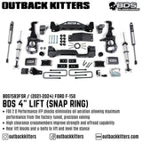 BDS Suspension 4" Lift Kit for 2021+ Ford F150 - Outback Kitters