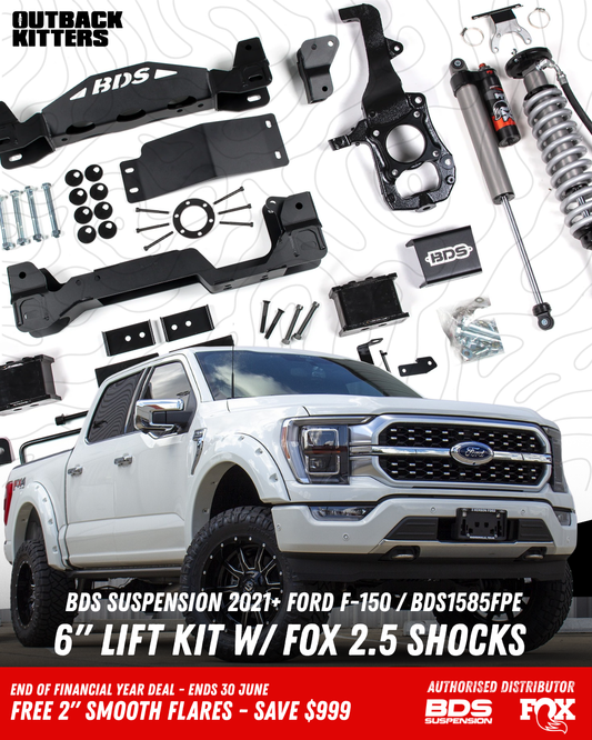 BDS Suspension - 6" Lift Kit for 2021+ Ford F150 with Fox Shocks (EOFY)