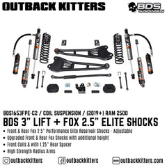 BDS Suspension 3" Lift Kit for 2019+ Ram 2500 - Outback Kitters