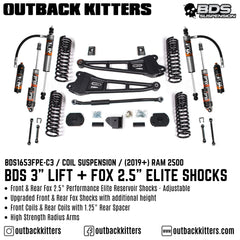 BDS Suspension 3" Lift Kit for 2019+ Ram 2500 - Outback Kitters