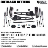 BDS Suspension 3" Lift Kit for 2019+ Ram 2500 - Outback Kitters
