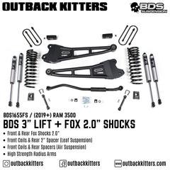 BDS Suspension 3" Lift Kit for 2019+ Ram 3500 - Outback Kitters