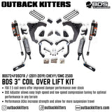 BDS Suspension 3" Coilover Lift Kit for 2011-2019 Chevy Silverado 2500 - Outback Kitters