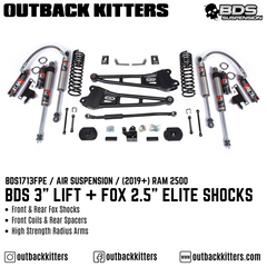 BDS Suspension 3" Lift Kit for 2019+ Ram 2500 - Outback Kitters