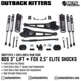 BDS Suspension 3" Lift Kit for 2019+ Ram 3500 - Outback Kitters