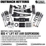 BDS Suspension 4" Lift Kit for 2019+ Ram 2500 with Fox Shocks - Outback Kitters