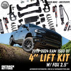 BDS Suspension 4" Lift Kit for Ram 1500 DT