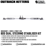 BDS Dual Steering Stabiliser Kit for Ford F250/350 - Outback Kitters