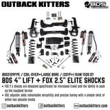 BDS Suspension - 4" Lift Kit for Ram 1500 DT - Outback Kitters