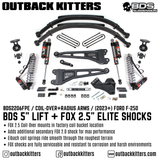 BDS Suspension 5" Lift Kit with Radius Arms for Ford F250 (2023+)