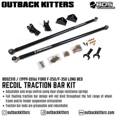 1999-2016 Ford F250/350 Recoil Traction Bar Kit - Long Bed - Outback Kitters