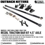 2017-2023 Ford F250/350 Recoil Traction Bar Kit - 4.5in Axle - Outback Kitters