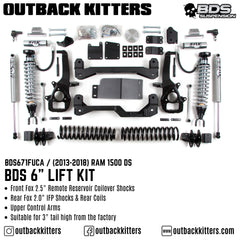 BDS Suspension 6" Lift Kit for Ram 1500 DS - Outback Kitters