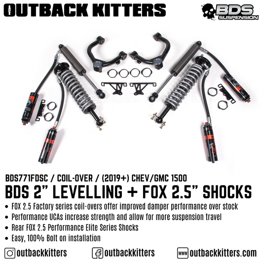 BDS Suspension 2" Levelling Kit for 2019+ Chevy/GMC 1500