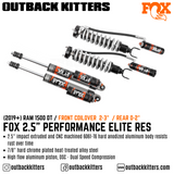 Fox Performance Elite 2.5" Remote Res Shocks for 2019+ Ram 1500 DT - Outback Kitters