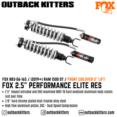 Fox Performance Elite 2.5" Remote Res Shocks for 2019+ Ram 1500 DT - Outback Kitters