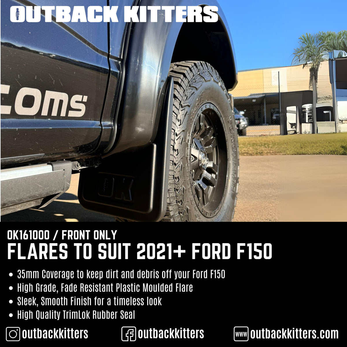 Outback Kitters Flares to suit 2021+ Ford F150