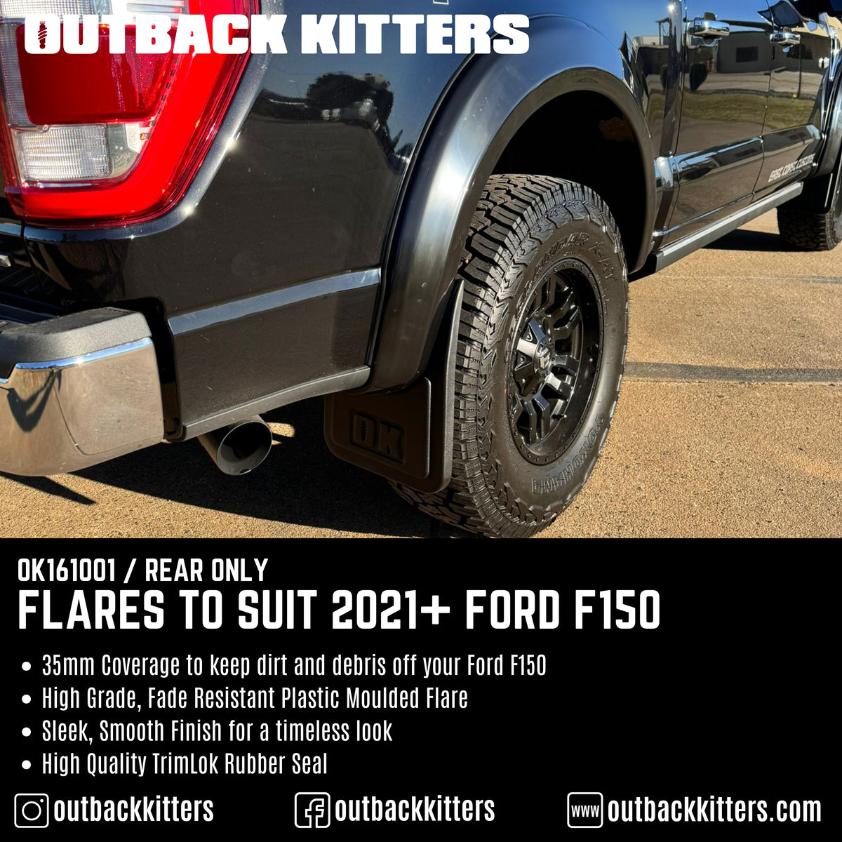 Outback Kitters Flares to suit 2021+ Ford F150