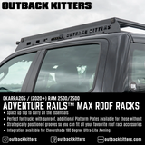 Ram 2500/3500 Adventure Rails™ MAX Roof Racks - Outback Kitters