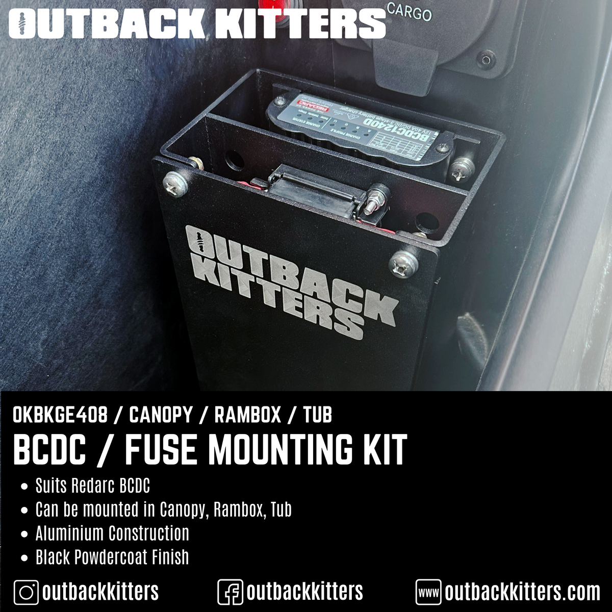 Outback Kitters BCDC / Fuse Mounting Kit - Outback Kitters
