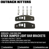 Ram 2500/3500 Stock Bumper Light Bar Brackets