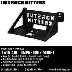 Outback Kitters Twin Compressor Mount to suit Ram 2500 - Outback Kitters