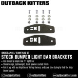 Ram 1500 DT Stock Bumper Light Bar Brackets - Outback Kitters