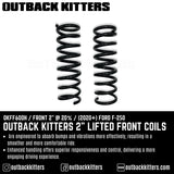 Outback Kitters 2" Lifted Front Coils for 2020+ Ford F-250