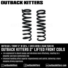 Outback Kitters 2" Lifted Front Coils for 2013-2018+ Ram 1500 DS - Outback Kitters