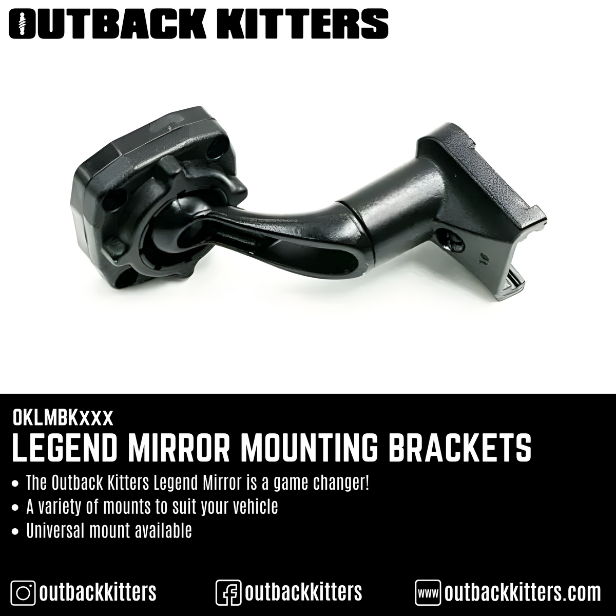 Outback Kitters Legend Mirror Mounting Brackets - Outback Kitters