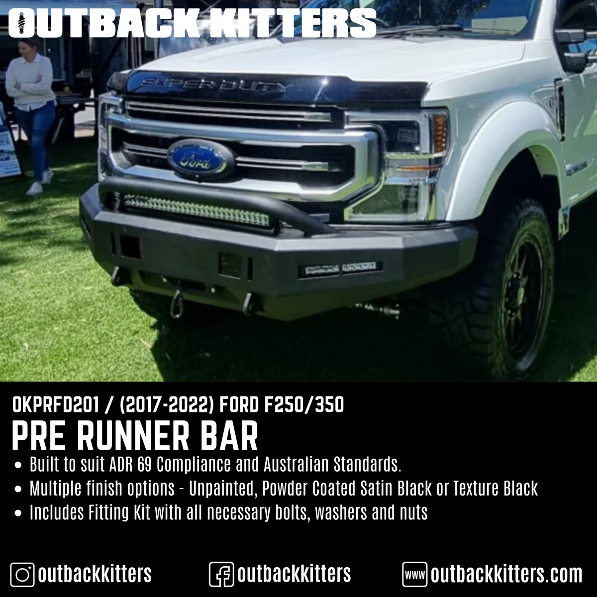 Outback Kitters F250/F350 (2017-2022) Pre Runner Bar - Outback Kitters