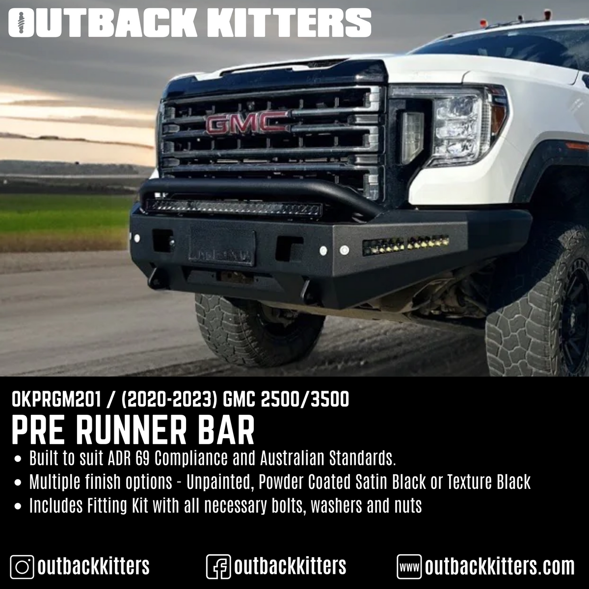 Outback Kitters GMC 2500 Pre Runner Bar - Outback Kitters