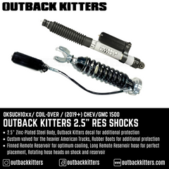 Outback Kitters 2.5" Reservoir Coil-over Shocks for Chev/GMC 1500 (2019+) - Outback Kitters