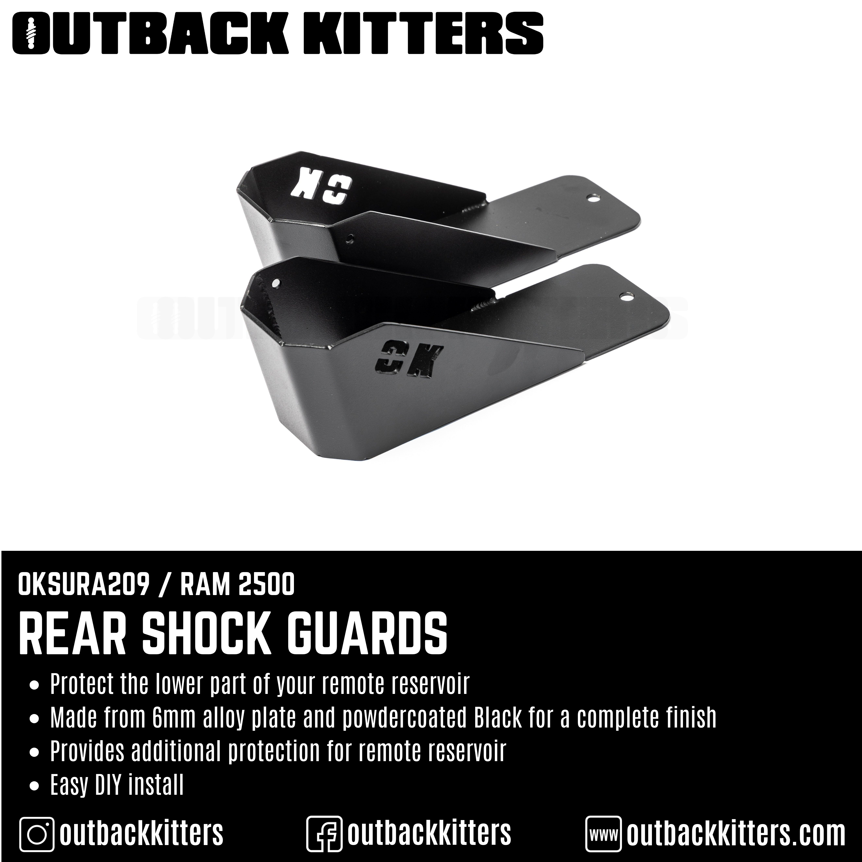 Ram 2500 Outback Kitters Rear Shock Guards - Outback Kitters