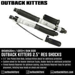 Outback Kitters 2.5" Reservoir Shocks for Ram 2500 (2013+) - Outback Kitters